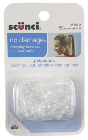 Scunci Clear No Damage Poly Bands